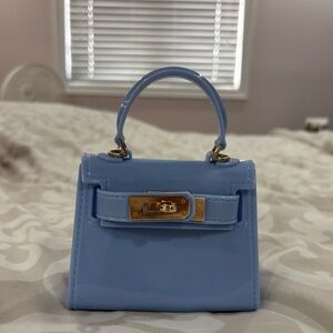 Elegant Blue Mini Handbag New without tag